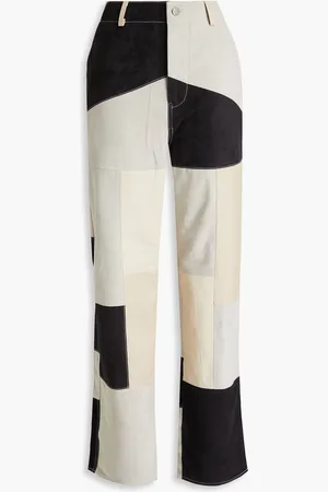 Deadwood Phil patchwork leather straight-leg pants - - S
