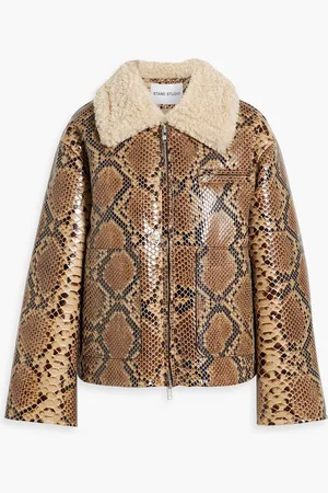Stand Studio Kaz faux snake-effect leather jacket - - FR 38