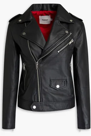 Deadwood River leather biker jacket - - FR 34