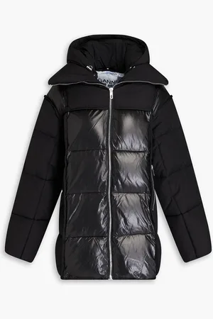 Ganni Coated quilted shell down jacket - - XXS/XS