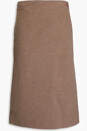 LE 17 SEPTEMBRE Brushed ponte wrap skirt - Neutral - FR 36