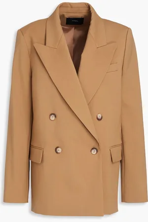 Joseph Double-breasted wool-blend blazer - Brown - FR 38