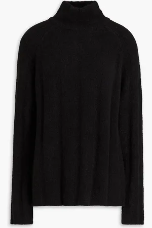 Loulou Studio Bouclé-knit cashmere-blend turtleneck sweater - - XL