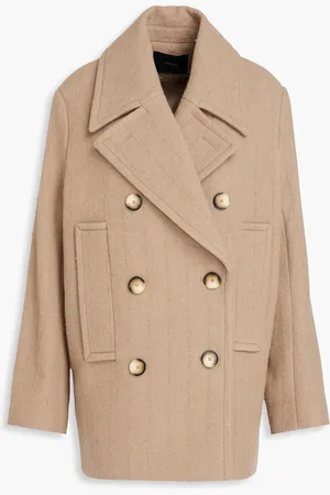 Joseph Double-breasted wool-blend coat - Neutral - FR 38