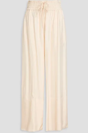 Jil Sander Cropped twill wide-leg pants - White - FR 38