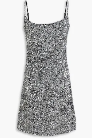 RACHEL GILBERT Corrie embellished tulle mini dress - Metallic - 3