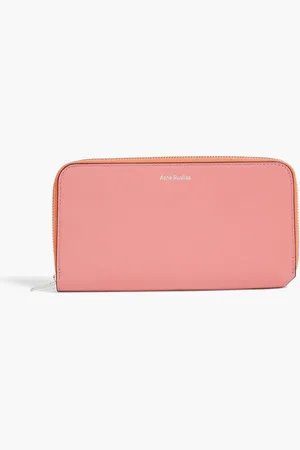 Acne Studios Color-block leather wallet - Pink - OneSize