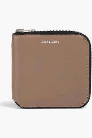Acne Studios Color-block leather wallet - Neutral - OneSize