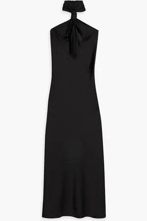 Halston Heritage Knotted satin gown - - US 8
