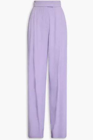 Emporio Armani Crepe tapered pants - Purple - IT 44