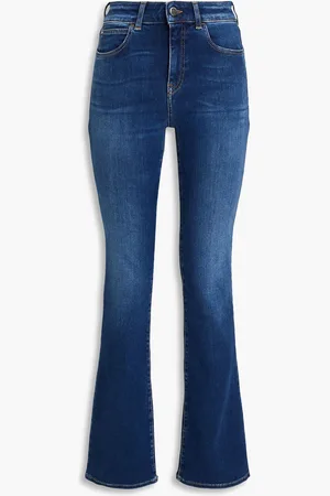 Emporio Armani Faded high-rise flared jeans - Blue - 26