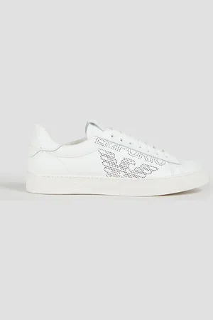 Emporio Armani Perforated leather sneakers - - EU 36