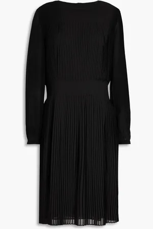 Emporio Armani Pleated woven dress - - IT 42