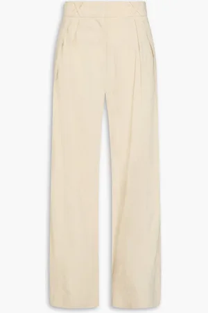 Rohe Linen-blend wide-leg pants - White - DE 40