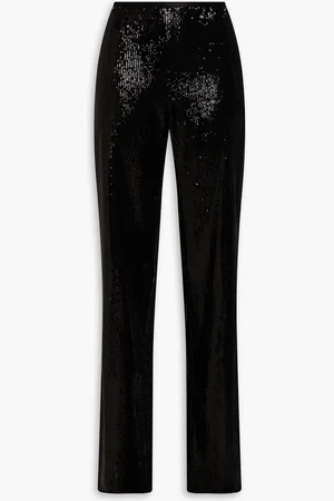 Emporio Armani Sequined tulle wide-leg pants - - IT 42