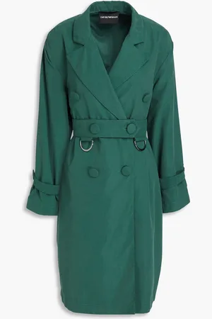 Emporio Armani Gabardine trench coat - Green - IT 44