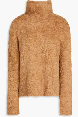 James Perse Brushed knitted turtleneck sweater - Brown - 2