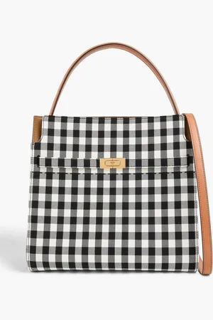 Tory Burch Lee Radziwill gingham twill tote - - OneSize