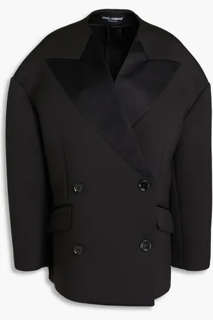Dolce & Gabbana Oversized double-breasted scuba blazer - - IT 36