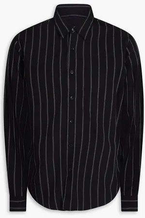 Sandro Pinstriped woven shirt - Blue - S
