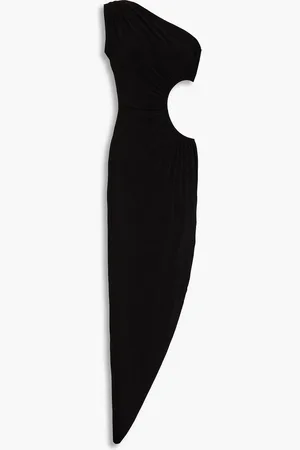 Norma Kamali One-shoulder cutout stretch-jersey maxi dress - - FR 36