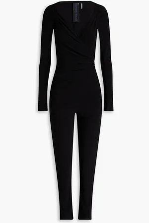 Norma Kamali Gathered jersey jumpsuit - - FR 42