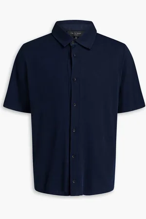 RAG&BONE Dalton cotton-jersey shirt - Blue - M