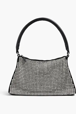 Elleme Trapeze crystal-embellished shell shoulder bag - - OneSize