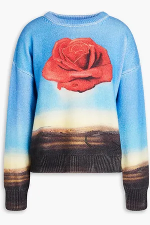Paco rabanne Printed wool sweater - Blue - S