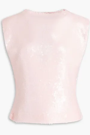 16Arlington Tania sequined tulle top - Pink - UK 12