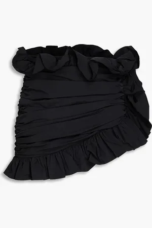 AREA Ruffled taffeta mini skirt - - US 2