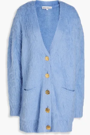 Paco rabanne Brushed knitted cardigan - Blue - M