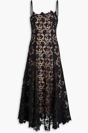 Oscar de la Renta Lace midi dress - - US 8