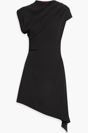 Halston Heritage Perri asymmetric stretch-crepe dress - - US 6