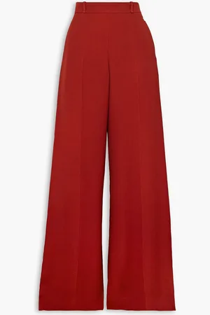Chloé Crepe wide-leg pants - Red - FR 34