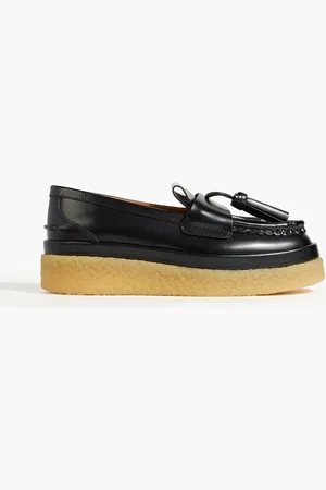 Chloé Jamie tasseled leather platform loafers - - EU 39