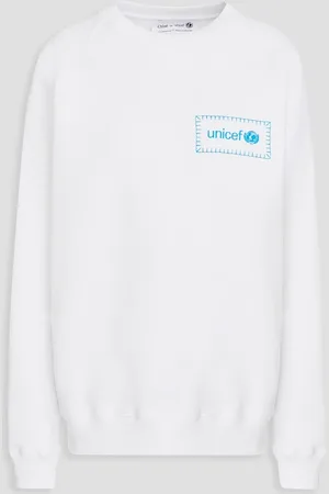 Chloé Printed cotton-fleece sweatshirt - - XS
