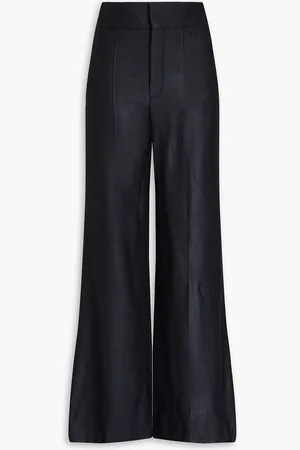 Chloé Silk and wool-blend wide-leg pants - - FR 44