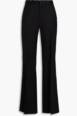 Chloé Wool and silk-blend faille flared pants - - FR 44