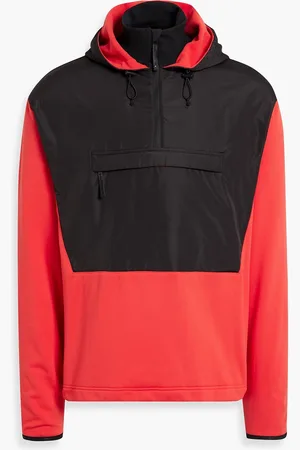 Aztech Hut shell-paneled fleece hooded jacket - Red - XS