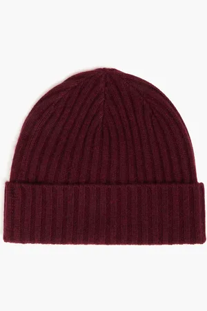 N.PEAL Ribbed cashmere beanie - - ONESIZE