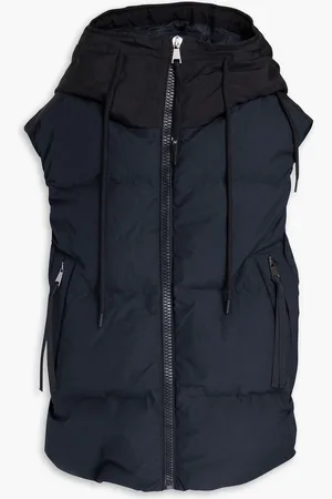 Holden Quilted shell hooded down vest - Blue - M