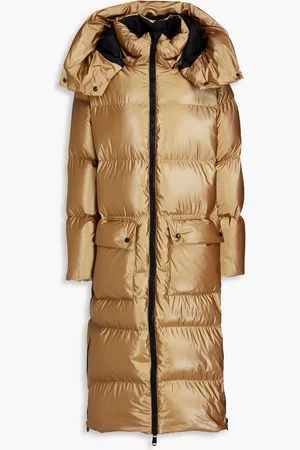 Goldbergh Jett quilted metallic hooded down coat - Metallic - ES 42