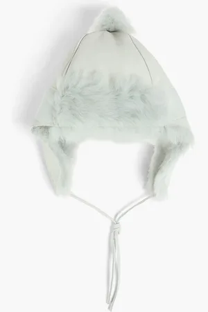 KARL DONOGHUE Toscana shearling trapper hat - Blue - ONESIZE