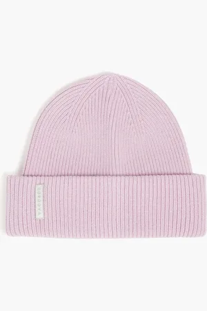 Cordova Ribbed merino wool-blend beanie - Pink - ONESIZE