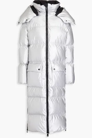 Goldbergh Jett quilted metallic hooded down coat - Metallic - ES 36