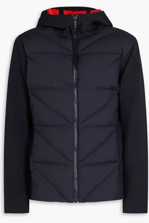 Fusalp Robson IV quilted shell and scuba hooded down jacket - Blue - S