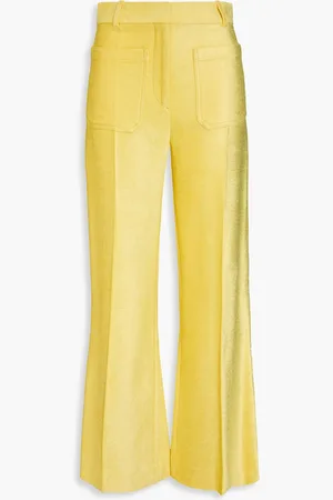 Victoria Beckham Chenille flared pants - - UK 8
