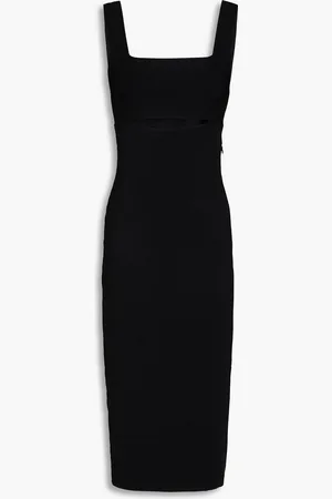 Victoria Beckham Cutout stretch-knit midi dress - - UK 18