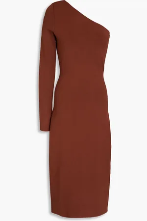Victoria Beckham One-shoulder stretch-knit midi dress - - 2